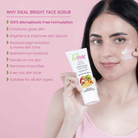 La Pink Ideal Bright White Haldi Face Scrub 100 gm