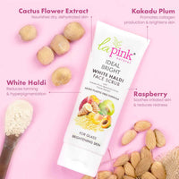 La Pink Ideal Bright White Haldi Face Scrub 100 gm