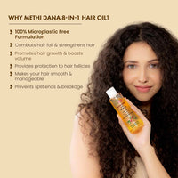 La Pink Methi Dana 8-In-1 Hair Oil With Hibiscus & Onion 150 ml