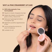La Pink Strawberry Natural Tinted Lip Balm 15 gm
