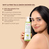 La Pink Tea & Lemon Shower Gel With White Haldi For Glowing & Refreshing Skin 250 ml