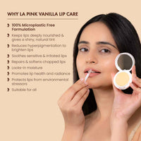 La Pink Vanilla Lip Balm With Shea & Kokum Butter 15 gm
