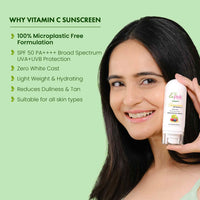 La Pink Vitamin C Sunscreen SPF 50 Pa++++ With White Haldi 50 gm