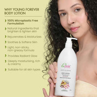 La Pink Young Forever Soft & Shine Body Lotion with Non Greasy Moisturiser For All Skin Types 450ml