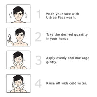 Ustraa Activated Charcoal Face Scrub 100 gm