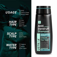 Ustraa Anti Dandruff Hair Shampoo For Men 250 ml