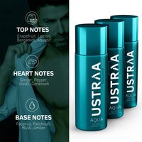 Ustraa Aqua Deodorant Body Spray For Men 150 ml