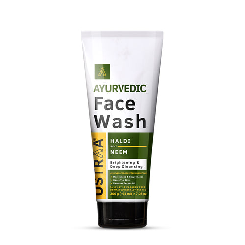 Ustraa Ayurvedic Face Wash Haldi & Neem 200 gm