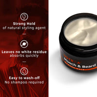 Ustraa Beard & Mooch Wax Strong Hold