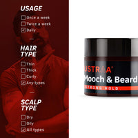 Ustraa Beard & Mooch Wax Strong Hold