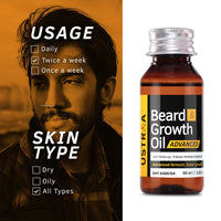 Ustraa Beard Growth Oil Advanced With Redensyl And Dht Booster 60 ml