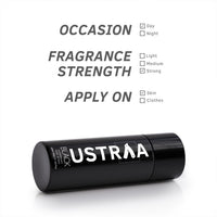 Ustraa Black Deodorant For Men 150 ml