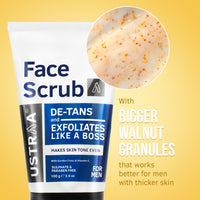Ustraa De-Tan Face Scrub For Men 100 gm