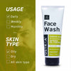 Ustraa Face Wash For Oily Skin With Key Lime And Basil 200 gm