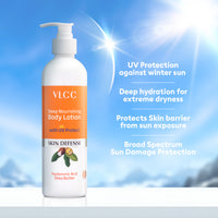 VLCC Deep Nourishing Body Lotion With Uv Protect Hyaluronic Acid & Shea Butter 350 ml
