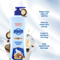 VLCC Honey And Shea Butter Body Milk Hydrating Body Lotion For Dry Skin 400 ml