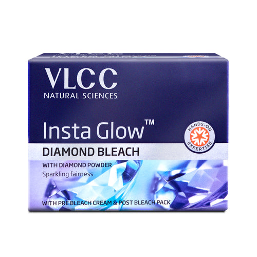 VLCC Insta Glow Diamond Bleach Sparkling Brightness & Purification With Colloidal Diamond 60 gm