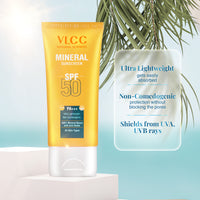 VLCC Mineral Sunscreen Spf 50 Pa+++ Ultra Lightweight 50 gm