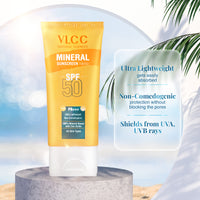 VLCC Mineral Sunscreen Tinted Spf 50 Pa+++ Ultra Lightweight 50 gm