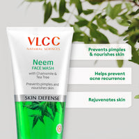 VLCC Neem Face Wash With Neem, Chamomile, Tea Tree, Eucalyptus & Carrot Seed 300 ml