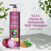 VLCC Onion & Fenu Greek Shampoo For Hair Fall Control With Onion, Fenugreek, Almond & Black Seed