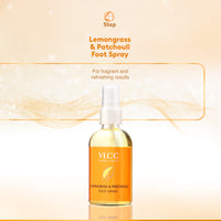 VLCC Pedi Glow Foot Care Kit A Combo Of Foot Cream, Foot Scrub, Foot Cleanser & Foot Spray