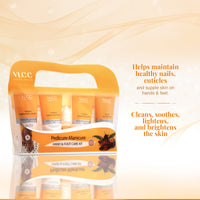 VLCC Pedicure-Manicure Hand & Foot Kit Combo Of Oil, Cleanser, Scrub, Cream, Anti Tan Pack