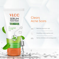 VLCC Acne Defence Tulsi for AM & hydra nourish Aloe Vera for PM Serum Face Wash 300 ml 300 ml