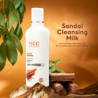 VLCC Sandal Cleansing Milk With Sandal, Fenugreek & Indian Berberry Extracts 100 ml
