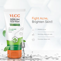 VLCC Serum Facewash With Salicylic Acid Serum & Neem To Prevent Acne Dermatologically Tested 100 ml