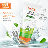 VLCC Serum Facewash With Salicylic Acid Serum & Tulsi To Clears Acne Scars Dermatologically Tested 100 ml