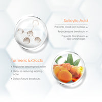 VLCC Serum Facewash With Salicylic Acid Serum & Turmeric To Reduce Active Acne Dermatologically Tested 100 ml