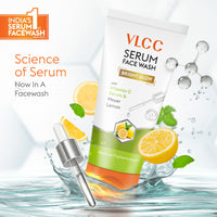 VLCC Serum Facewash With Vitamin C Serum & Meyer Lemon To Reduce Hyperpigmentation & Bright Glow Dermatologically Tested 100 ml