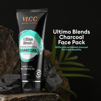 VLCC Ultimo Blends Charcoal Face Pack For Whitening, Detoxifying, Reducing Blackheads & Dark Spots 100 gm