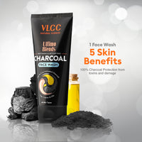 VLCC Ultimo Blends Charcoal Face Wash With Activated Charcoal & Aloe Vera Extract