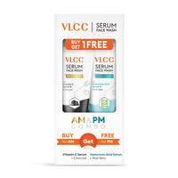 VLCC Vitamin C and Hyaluronic Acid Serum Face Wash with Charcoal and Aloe Vera 300 ml 300 ml