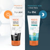 VLCC Vitamin C and Hyaluronic Acid Serum Face Wash with Charcoal and Aloe Vera 300 ml 300 ml