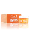VLCC Vitamin C Night Cream Hydrates & Repairs Skin With 15% Vitamin C, Vitamin E, Hyaluronic Acid & Rosehip Seed Oil 50 gm