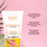 VLCC Wild Turmeric Face Wash With Turmeric, Honey, Haldi, Reetha & Arjuna Extracts