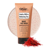 Ghar Soaps Magic De-Tan Face wash I With Sandalwood ,Saffron & Glutathione