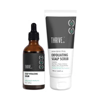 ThriveCo Scalp Care Kit: AHA BHA PHA Exfoliating Scalp Scrub & Vitalizing Serum 150 ml
