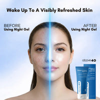 Above 40 Retinol Night Cream – Korean Anti Aging Lightweight Gel Cream for Fine Lines & Wrinkles with Retinol & Collagen | Women & Men 50 gm
