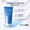 Above 40 Retinol Night Cream – Korean Anti Aging Lightweight Gel Cream for Fine Lines & Wrinkles with Retinol & Collagen | Women & Men 50 gm
