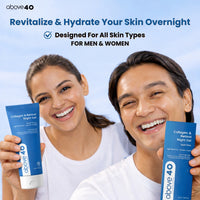 Above 40 Retinol Night Cream – Korean Anti Aging Lightweight Gel Cream for Fine Lines & Wrinkles with Retinol & Collagen | Women & Men 50 gm