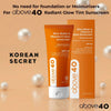 Above 40 Tinted Sunscreen SPF 50 PA++++ – Korean Glow Sunblock with Niacinamide & Hyaluronic Acid 50 ml