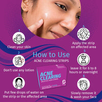 BonAiyu Health Acne Pimple Patch Removable Strips/Stickers For Men And Women With Salicylic Acid 24 Patches