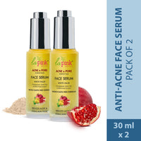 La Pink Acne & Pore Perfection Face Serum with White Haldi for Skin Radiance Pack of 2