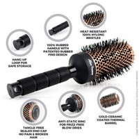 Alan Truman Gold Ceramic Blow Drying Brush - Medium