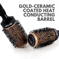 Alan Truman Gold Ceramic Blow Drying Brush - Medium
