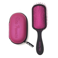 Alan Truman Knot No More Detangling & Hair Care Brush - Pink Hot Glare